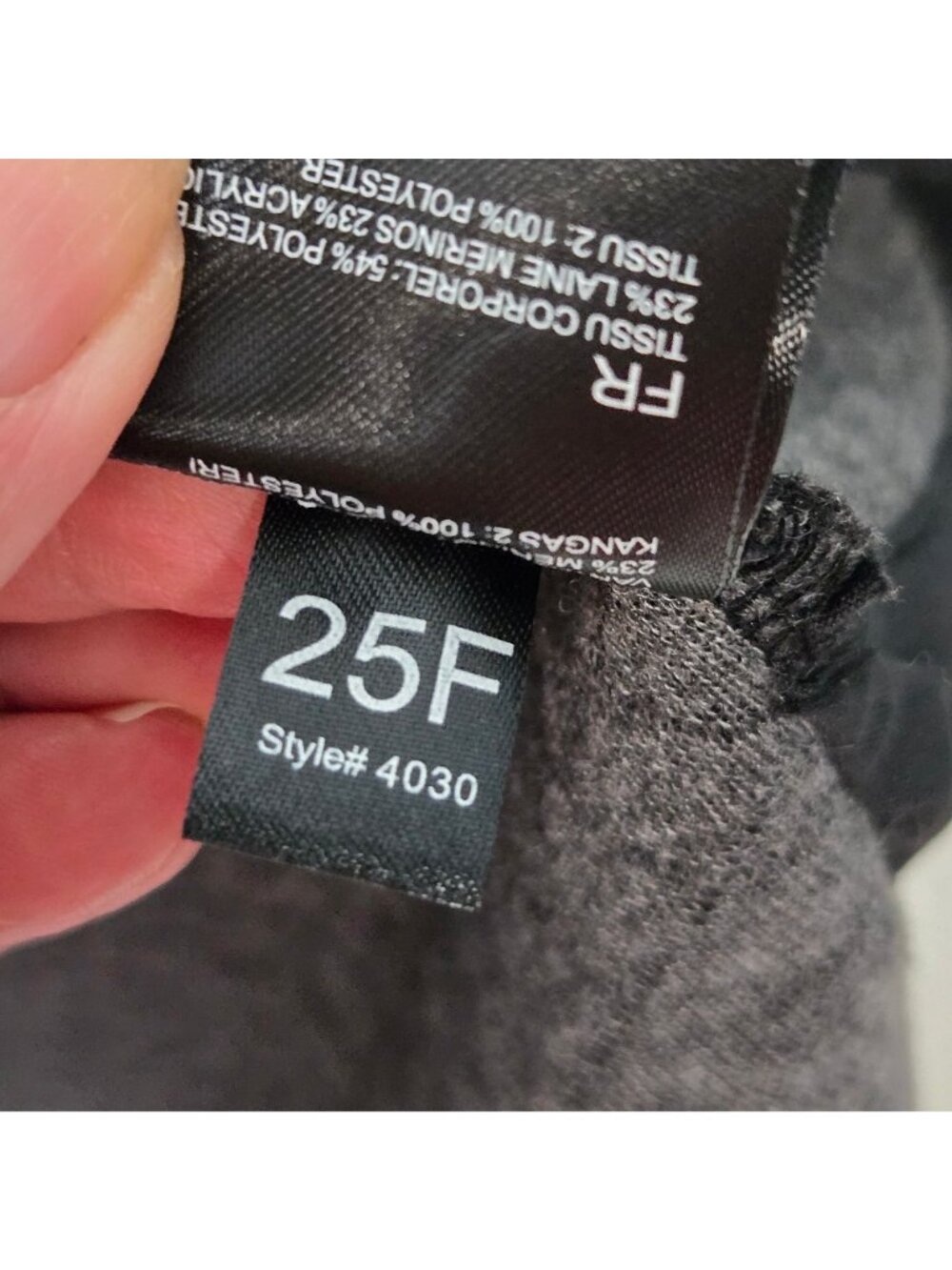 Kuhl Size M Argenta Merino Wool Blend Long Sleeve Sweatshirt Dress Gray Quilted - Picture 12 of 12
